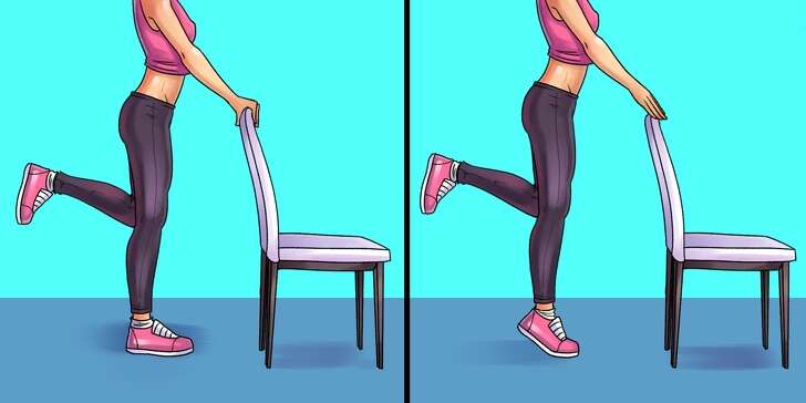Ασκήσεις ανύψωσης με καρέκλα