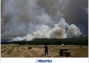 Πυρκαγιά στα Δερβενοχώρια, Τρίτη 18 Ιουλίου 2023. 
(ΜΙΧΑΛΗΣ ΚΑΡΑΓΙΑΝΝΗΣ/EUROKINISSI)